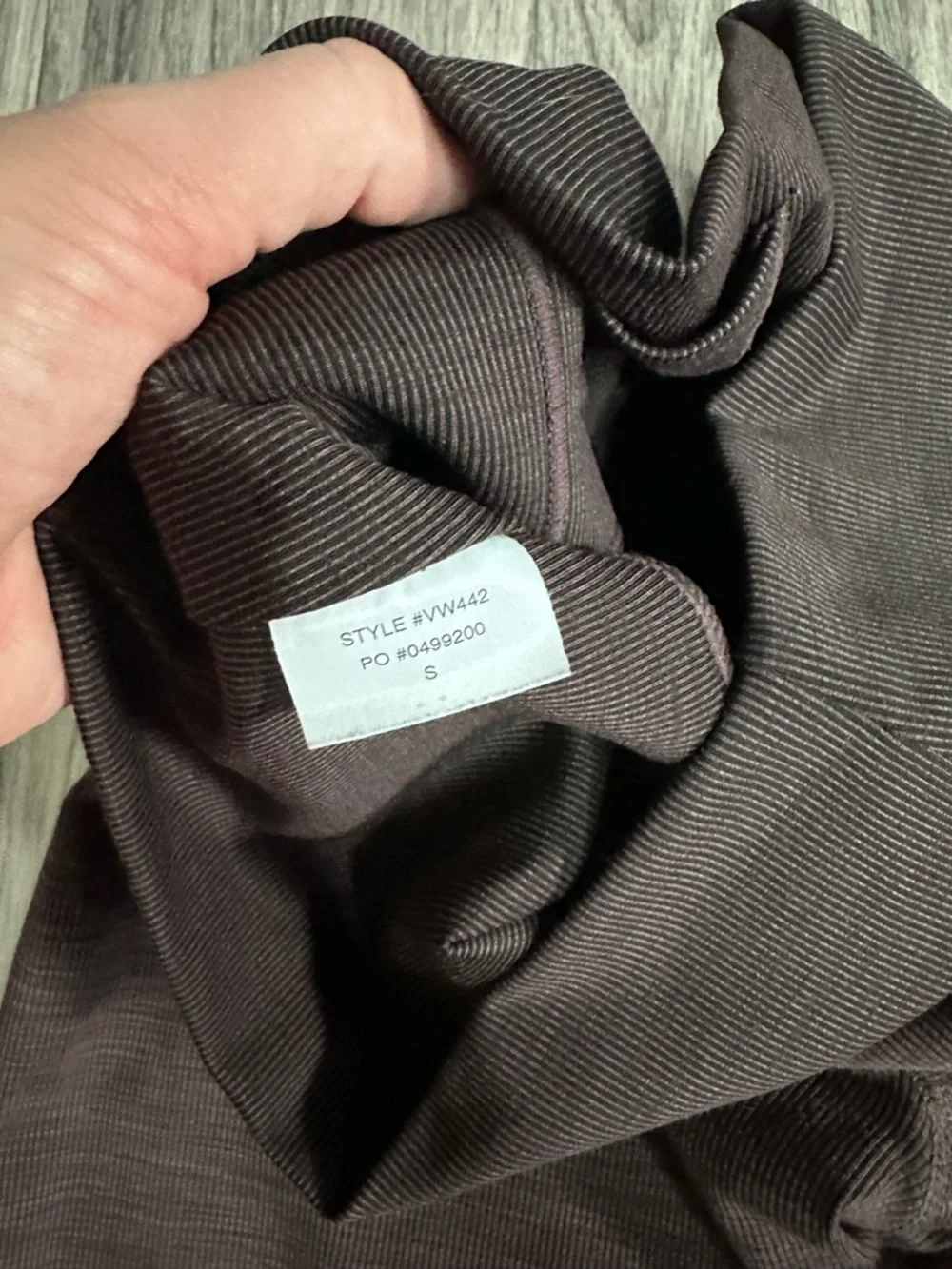 Vuori Lux Rib Studio high rise ribbed leggings Quartz heather S - Picture 3 of 4